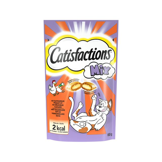 Catisfactions Kattensnack Mix Kip&Eend 60gr