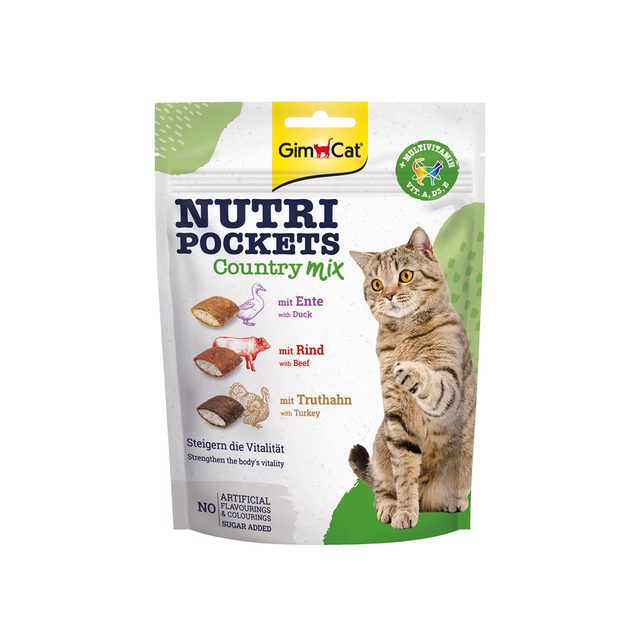 GimCat Nutri Pockets Kattensnack 150gram Country Mix