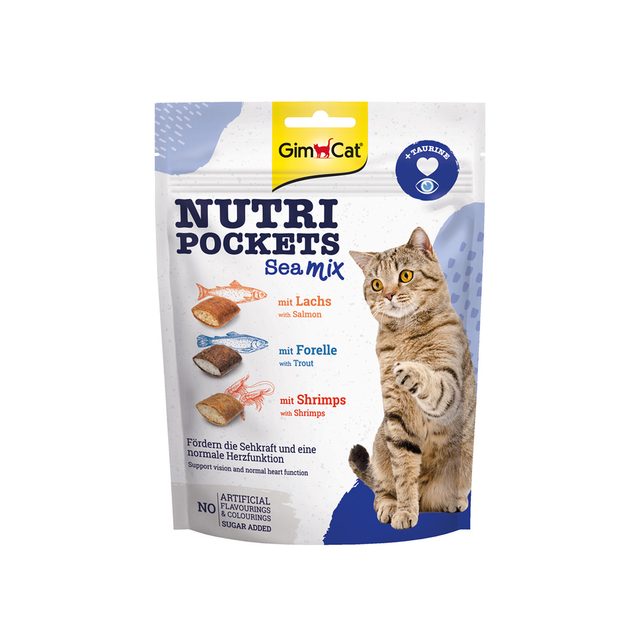 GimCat Nutri Pockets Kattensnack 150 gram Sea-Mix