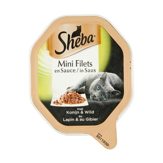 Sheba Selection Alu Saus Kattenvoer Konijn&Wild 85gr