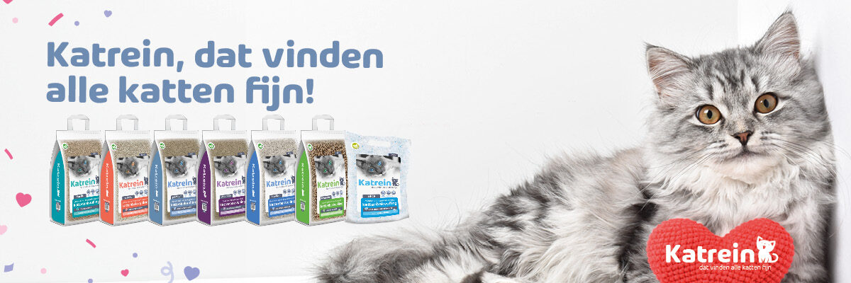 Kat met kattenbakvulling voor fris kattentoilet