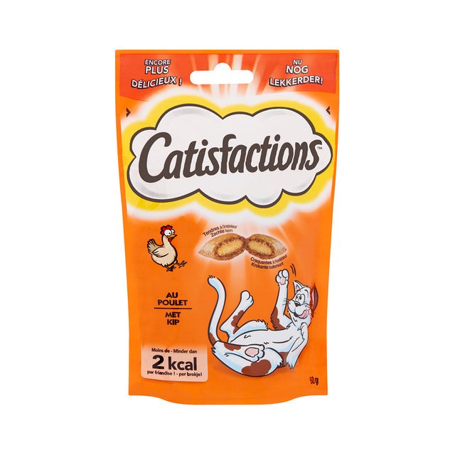 Catisfactions Kattensnack Kip 60gr