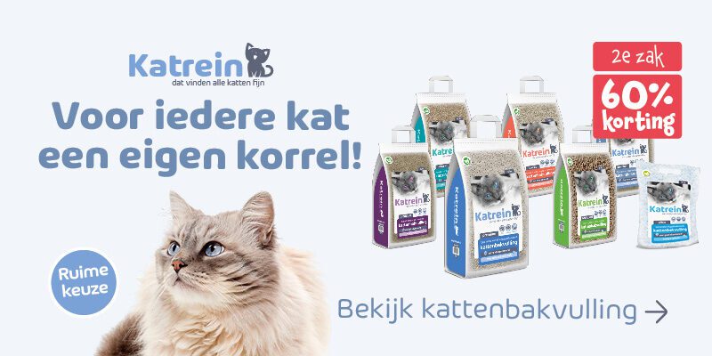 Aanbieding Katrein kattenbakvulling Kattenbakvulling aanbieding Katrein voor oude katten