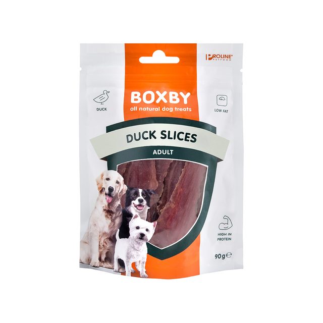 Proline Boxby Duck Slices Hondensnack 90 gr