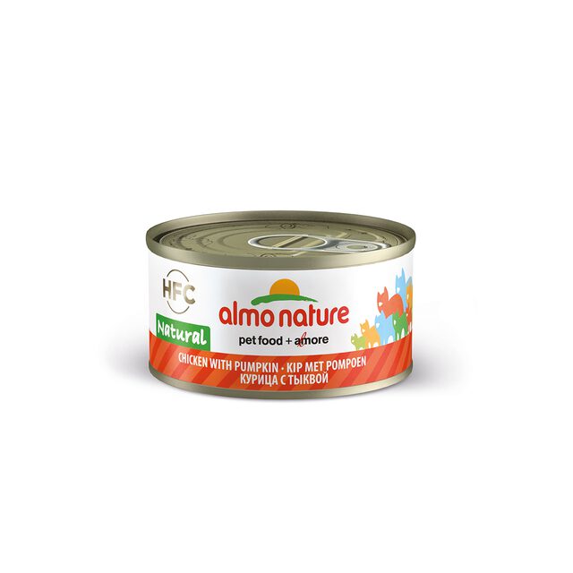 Almo Nature HFC Natural Kattenvoer Kip-Pompoen 70gr