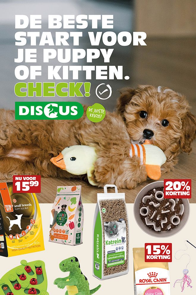 Discus dierenwinkel folder online