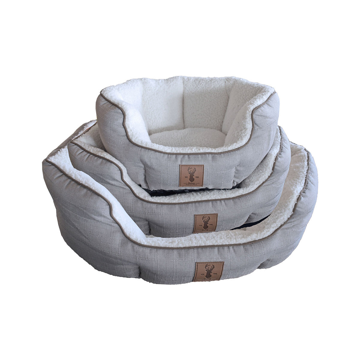 Boony Hondenmand 'Est. 1941' 60cm Highland Grijs